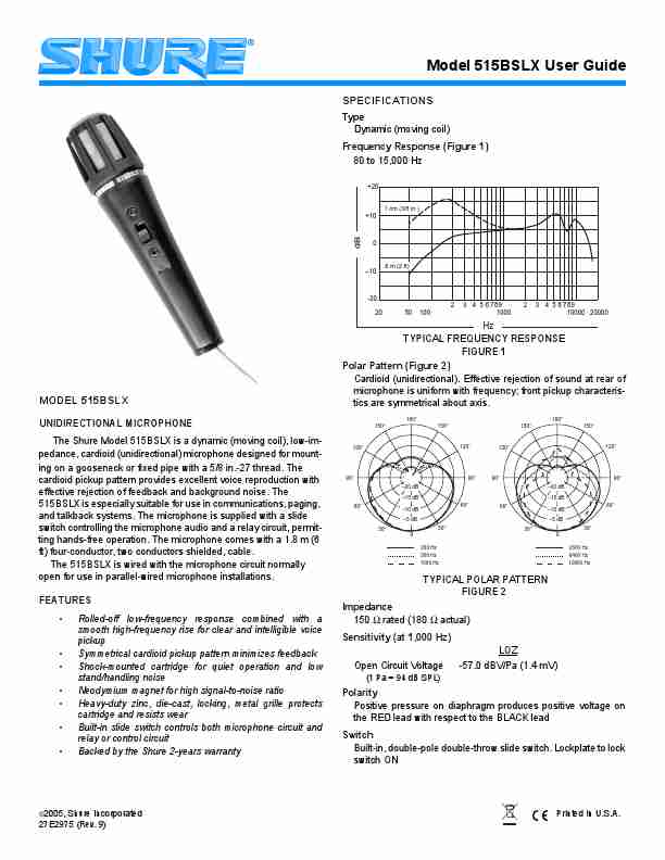 Shure Microphone 515BSLX-page_pdf